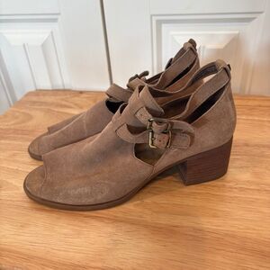 Koolaburra By Ugg‎ Tan Open Toe Ankle Boots Size 8
